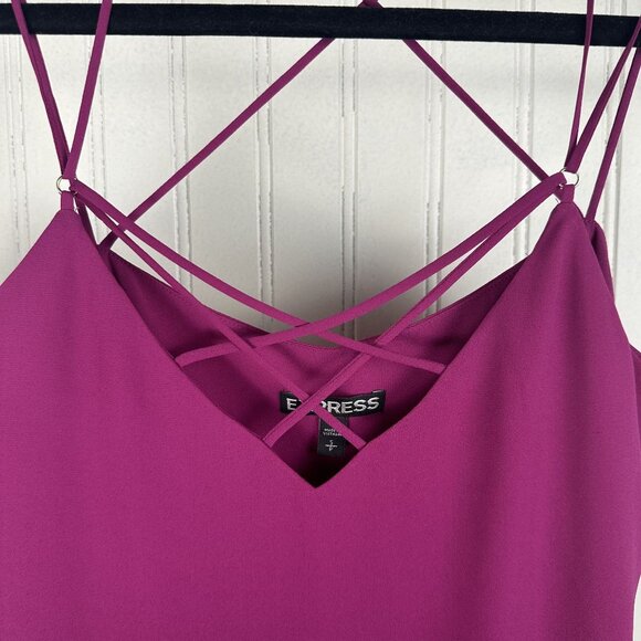 Express Magenta Colored Cami In Women's Size Small, Strappy, Flowy & Comfortable - Picture 2 of 6